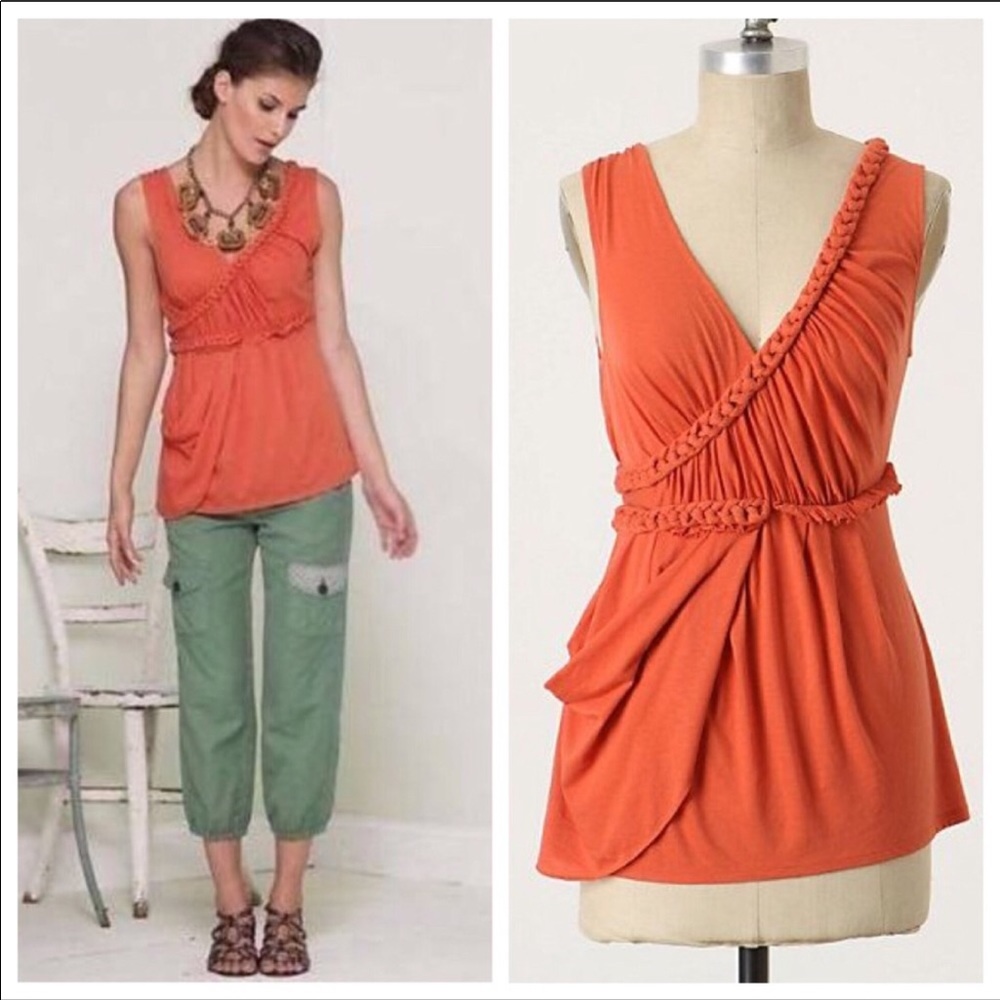 Anthropologie Deletta Lariat Laced Tank